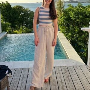 Zara Striped Knit Tank Top